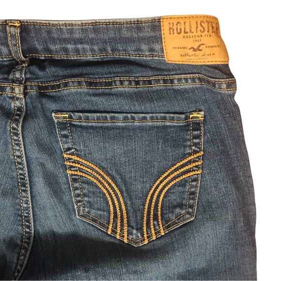 🔹Hollister Women's Straight Leg Blue Jeans Sz 7-R🔹 - Picture 8 of 11